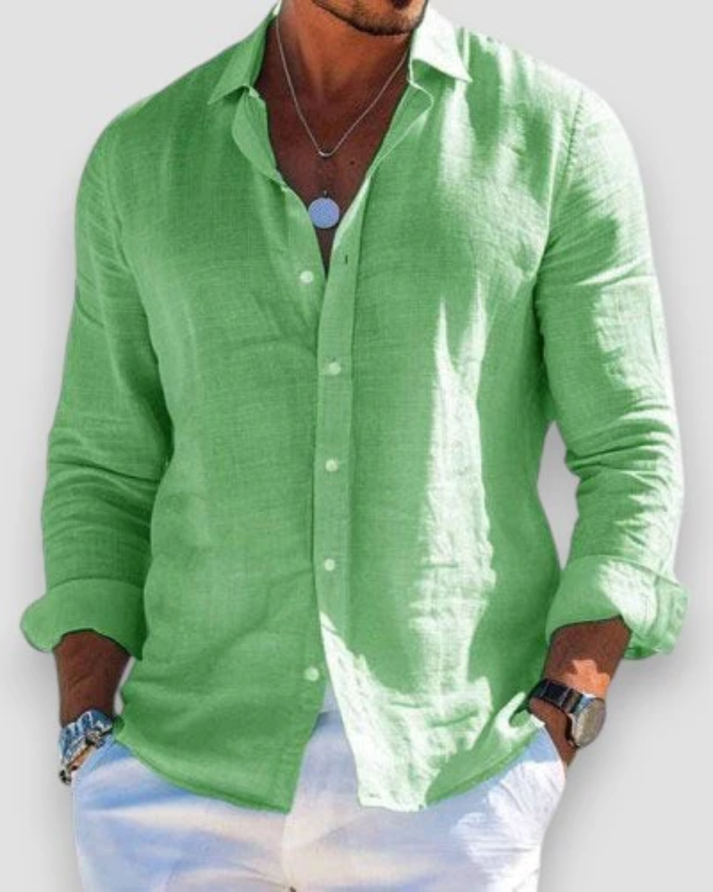 Men's Linen Casual Shirt