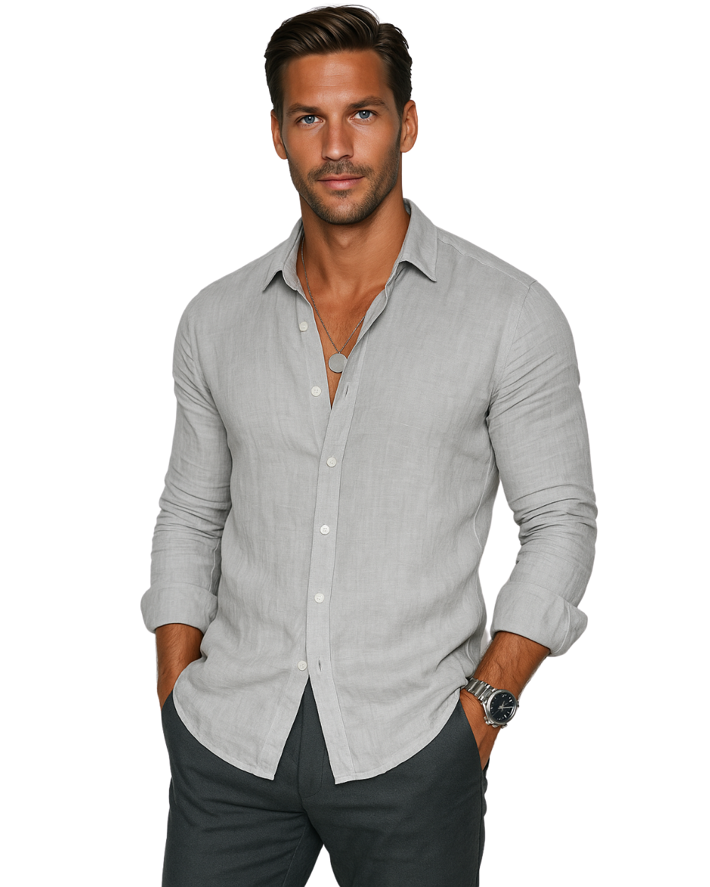 Men's Linen Casual Shirt