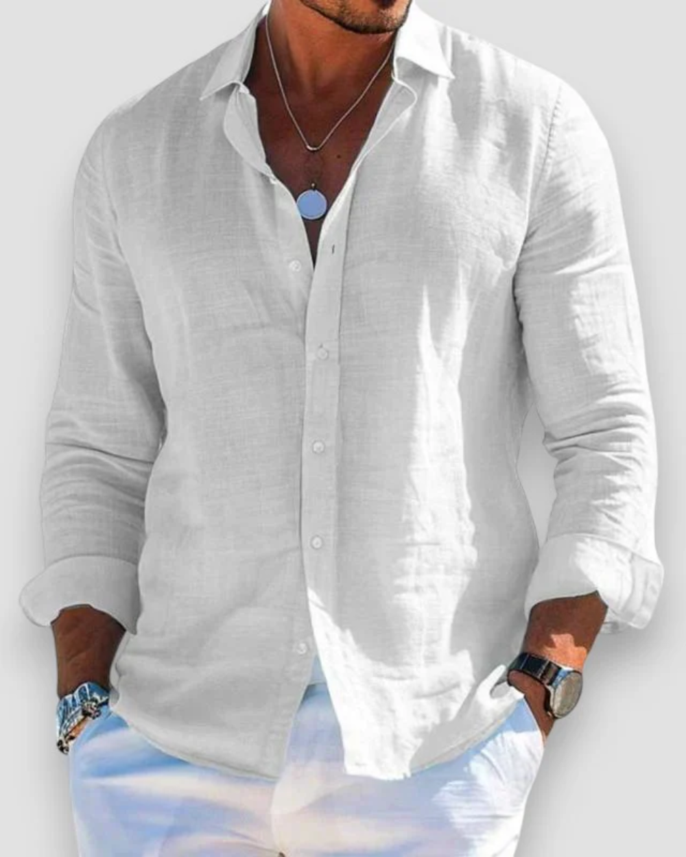 Men's Linen Casual Shirt