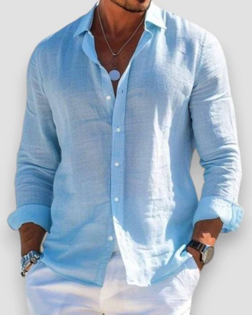 Men's Linen Casual Shirt