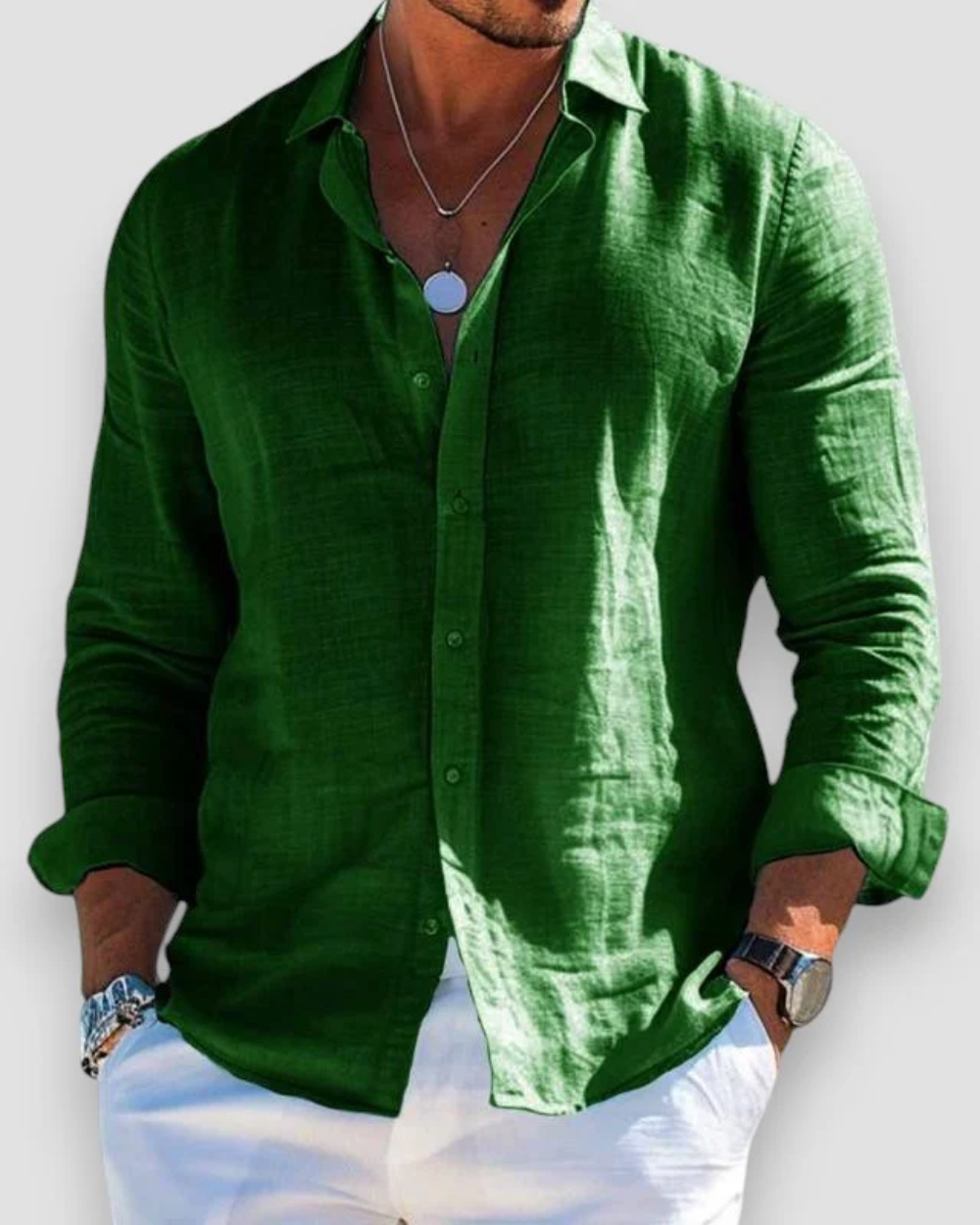 Men's Linen Casual Shirt