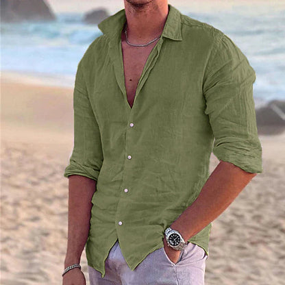 Men's Linen Casual Shirt for Summer Days