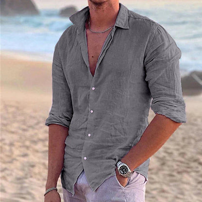 Men's Linen Casual Shirt for Summer Days