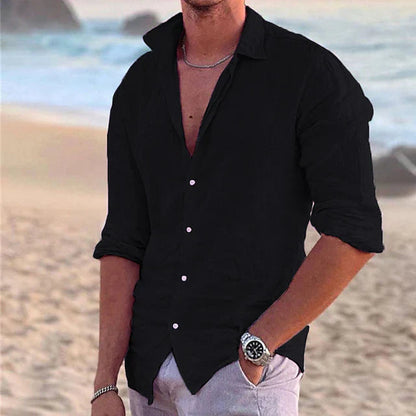 Men's Linen Casual Shirt for Summer Days