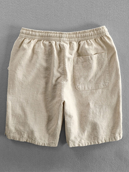 Men's Linen Drawstring Shorts