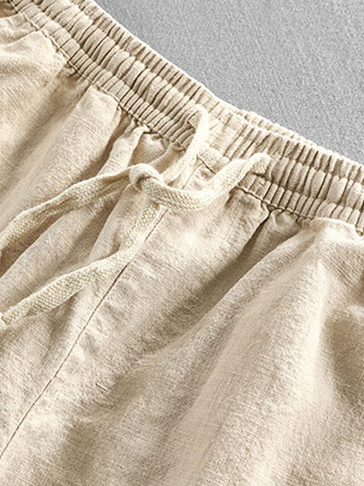 Men's Linen Drawstring Shorts
