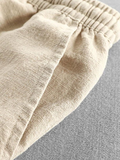 Men's Linen Drawstring Shorts