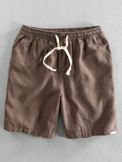 Men's Linen Drawstring Shorts