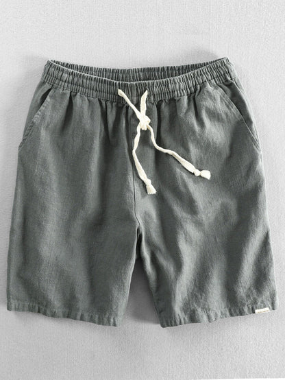 Men's Linen Drawstring Shorts
