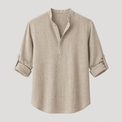 Men's Linen Long Sleeve Shirt