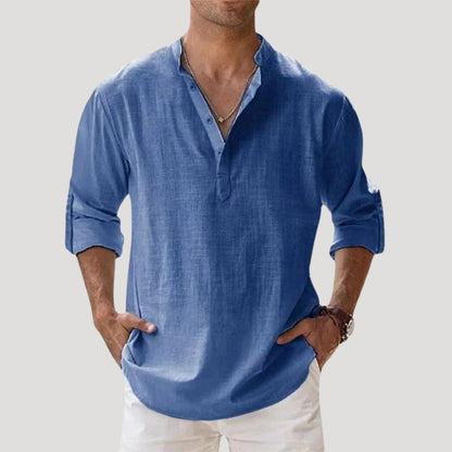 Men's Linen Long Sleeve Shirt