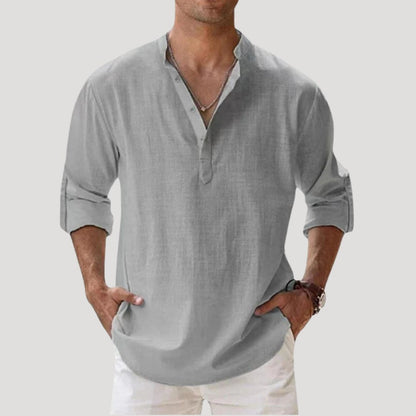 Men's Linen Long Sleeve Shirt