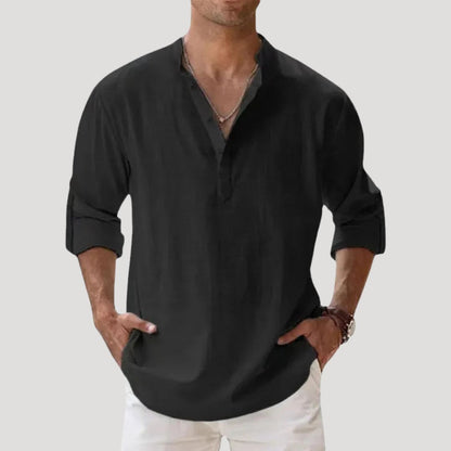 Men's Linen Long Sleeve Shirt