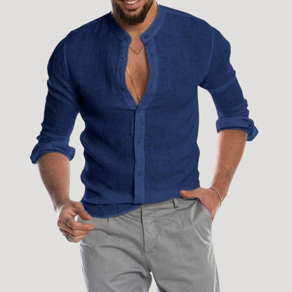 Men's Linen Long Sleeve Shirt