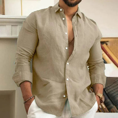 Men's Linen Shirt - Airy and Lightweight Casual Top