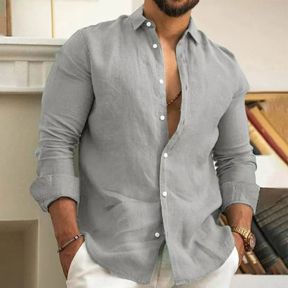 Men's Linen Shirt - Airy and Lightweight Casual Top