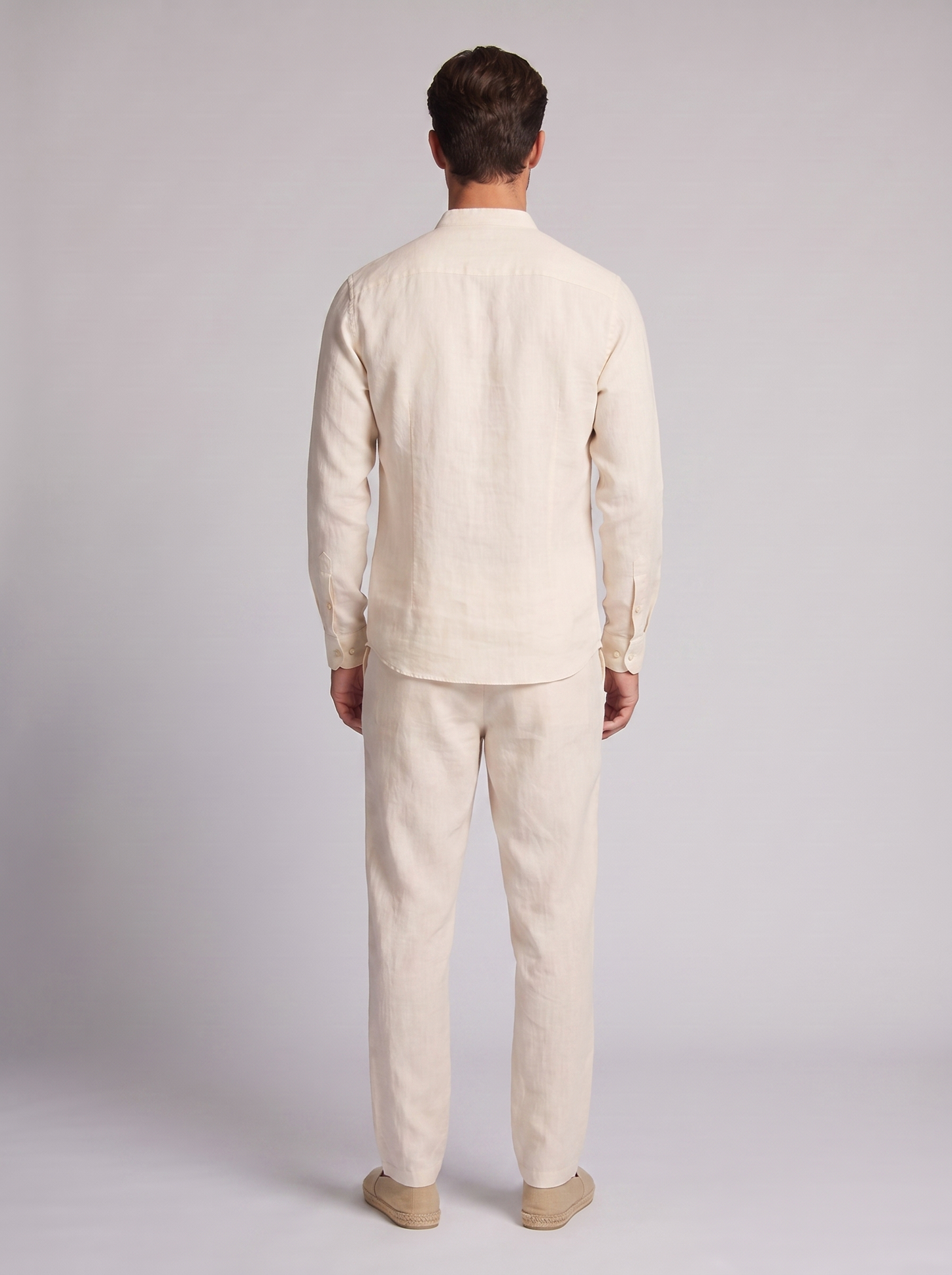 Men's Linen Shirt and Trousers Set