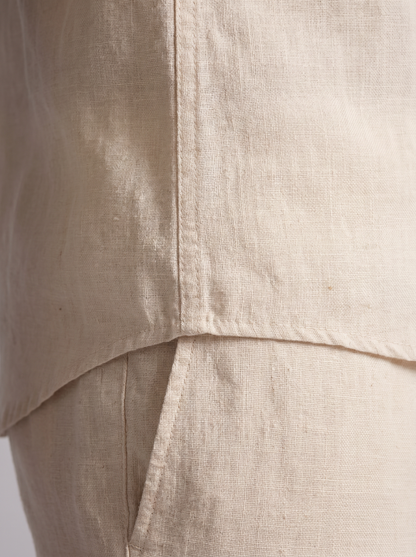 Men's Linen Shirt and Trousers Set