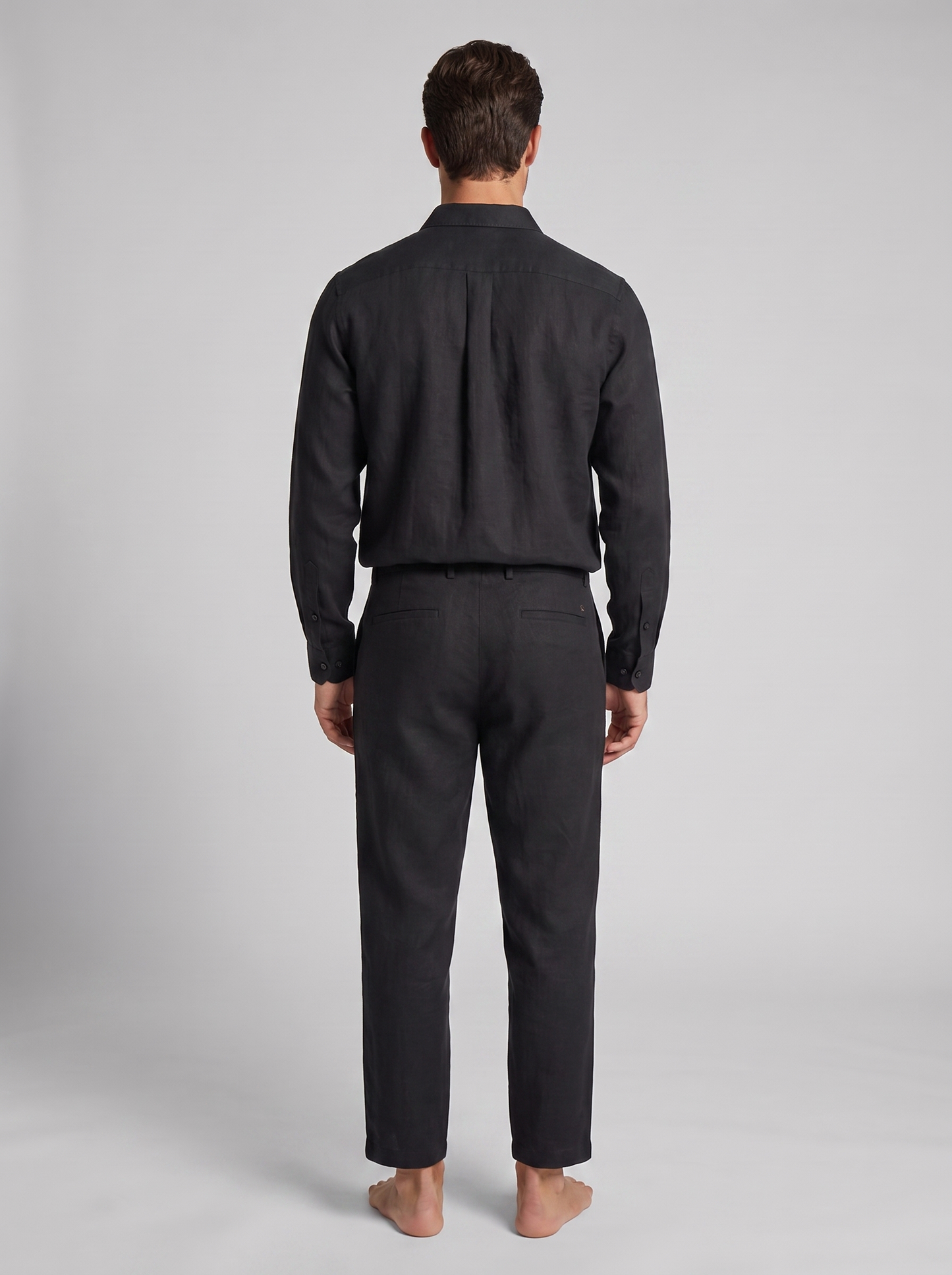 Men's Linen Shirt and Trousers Set