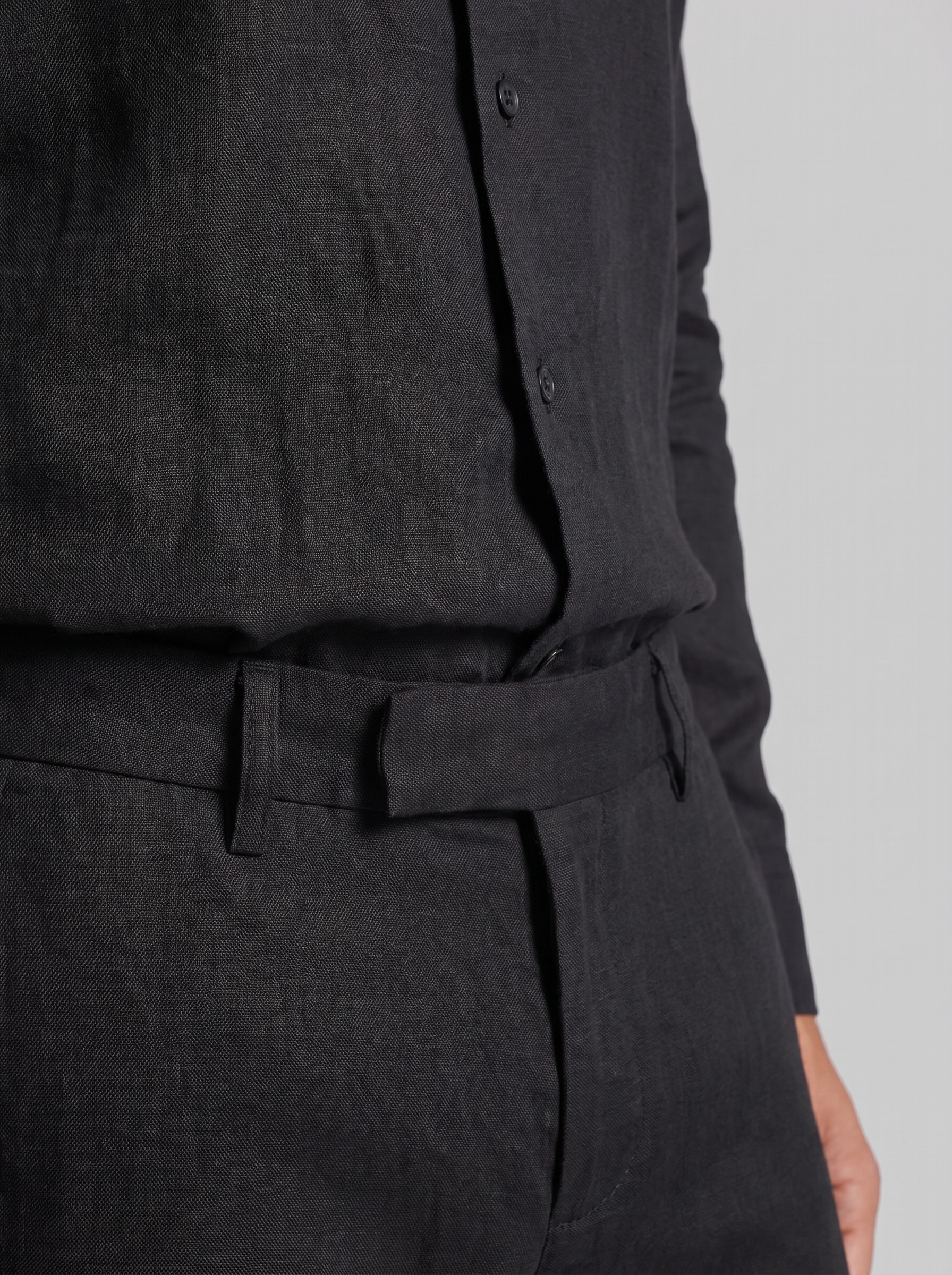 Men's Linen Shirt and Trousers Set