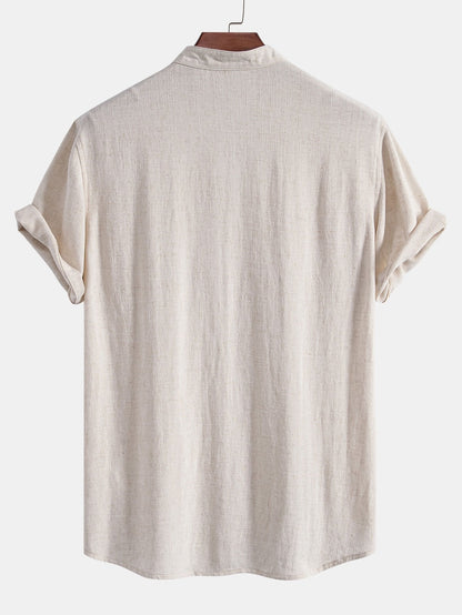 Men's Linen Short Sleeve Shirt