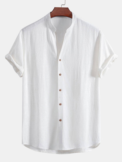 Men's Linen Short Sleeve Shirt
