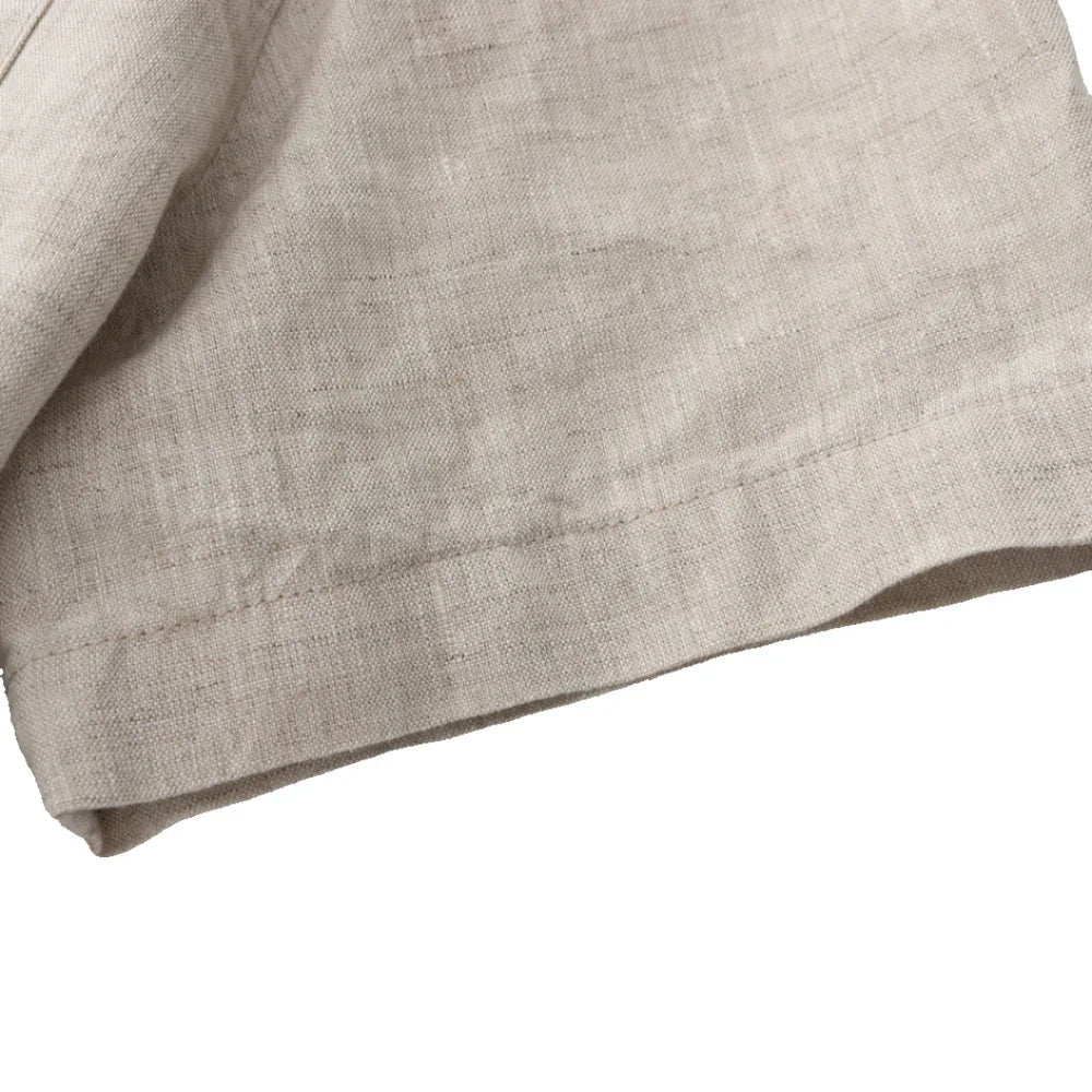 Men's Linen Short Sleeve Shirt for Summer Casual Wear
