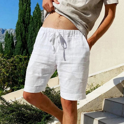 Men's Linen Shorts - Breathable Summer Shorts for Comfort