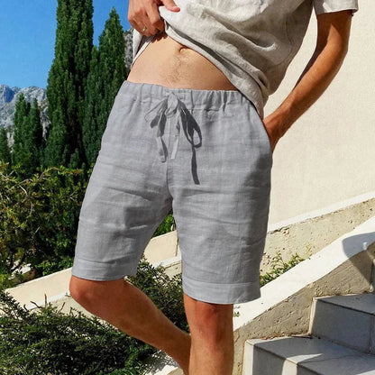 Men's Linen Shorts - Breathable Summer Shorts for Comfort