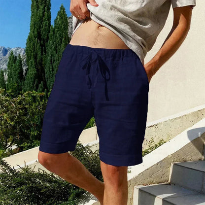 Men's Linen Shorts - Breathable Summer Shorts for Comfort