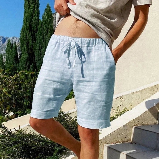 Men's Linen Shorts - Breathable Summer Shorts for Comfort