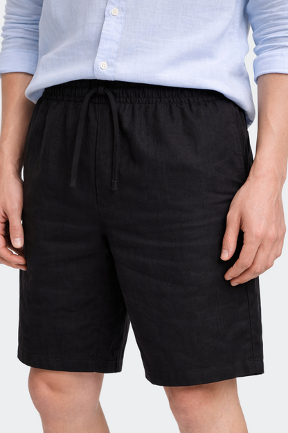 Men's Linen Shorts with Breathable Design