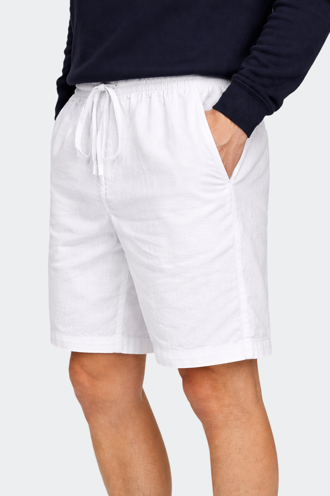 Men's Linen Shorts with Breathable Design