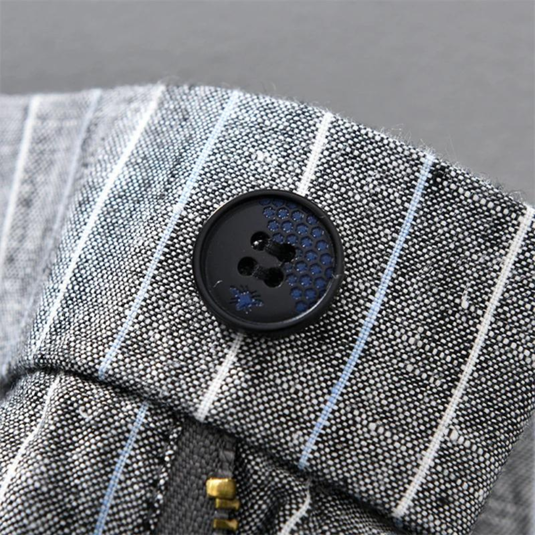 Men's Linen Straight-Leg Trousers