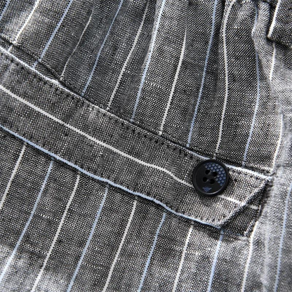 Men's Linen Straight-Leg Trousers