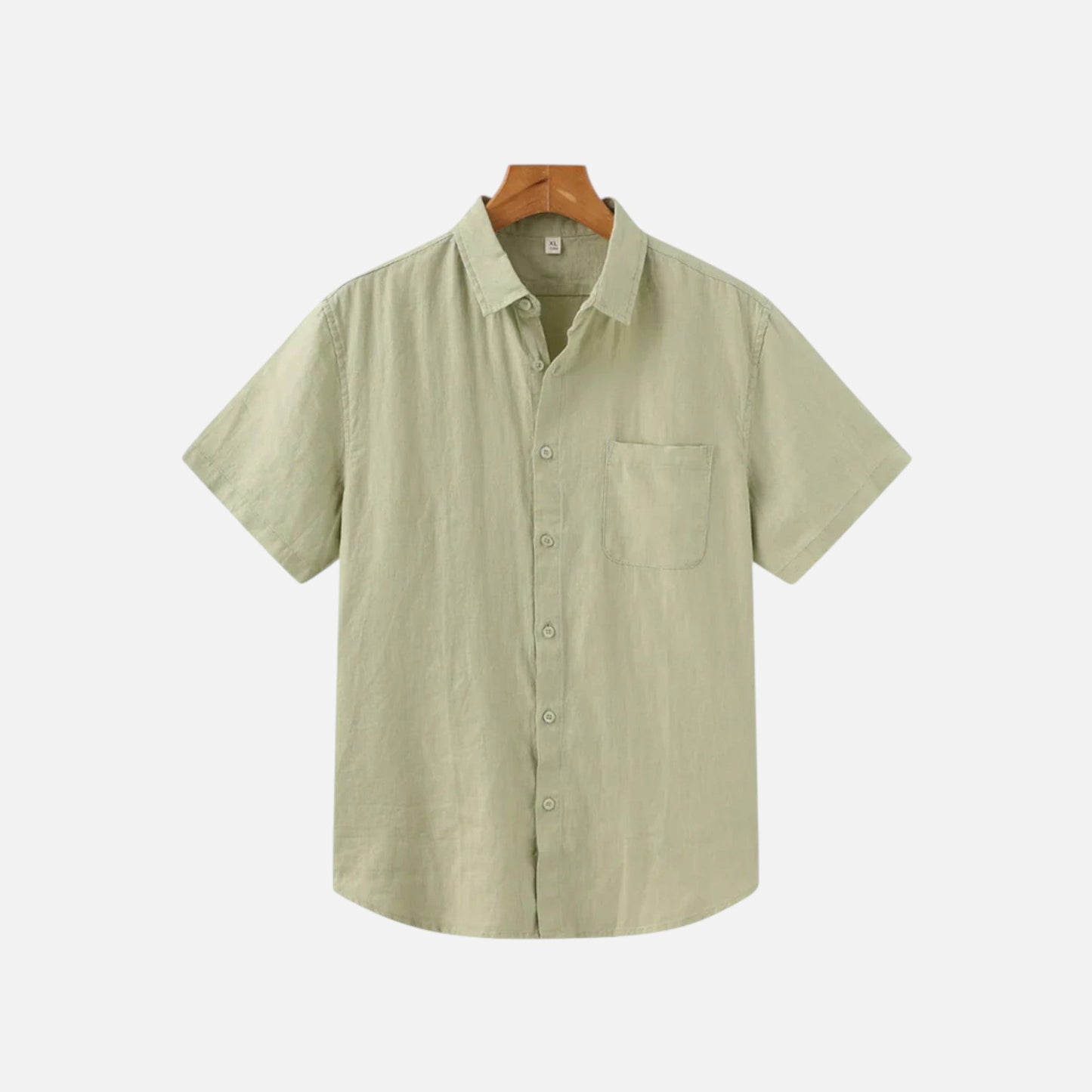 Men's Linen Style Short Sleeve Shirt