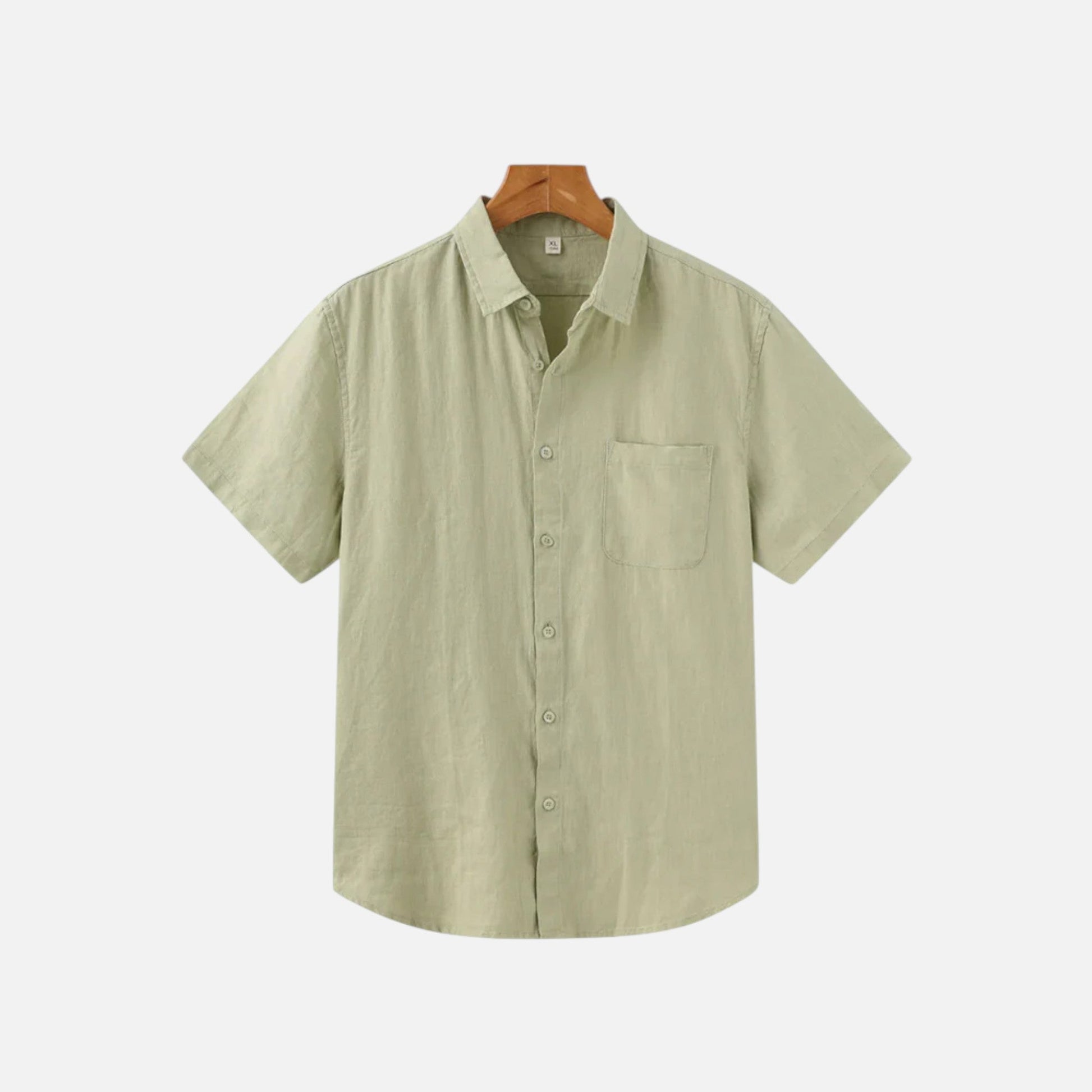 Men's Linen Style Short Sleeve Shirt