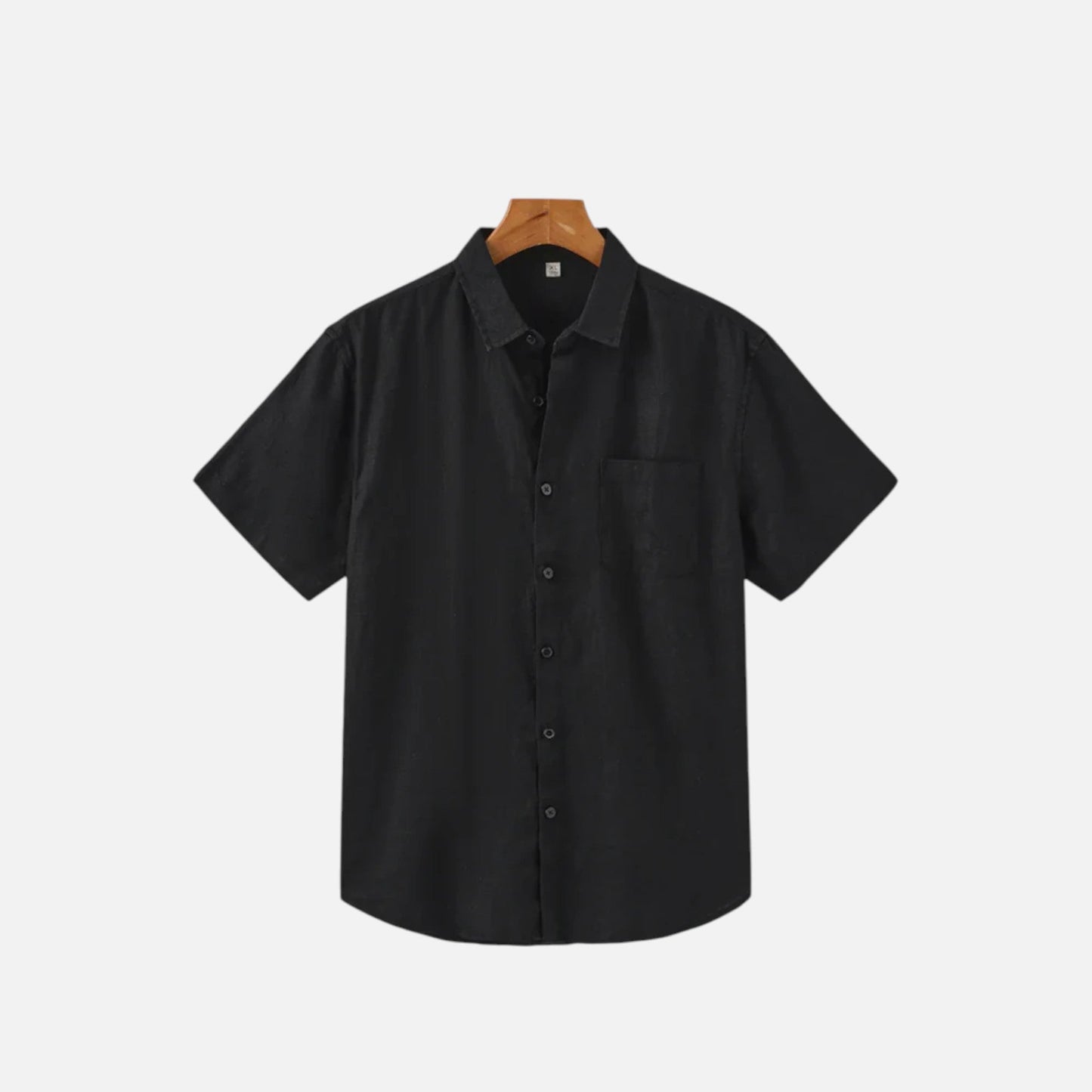 Men's Linen Style Short Sleeve Shirt
