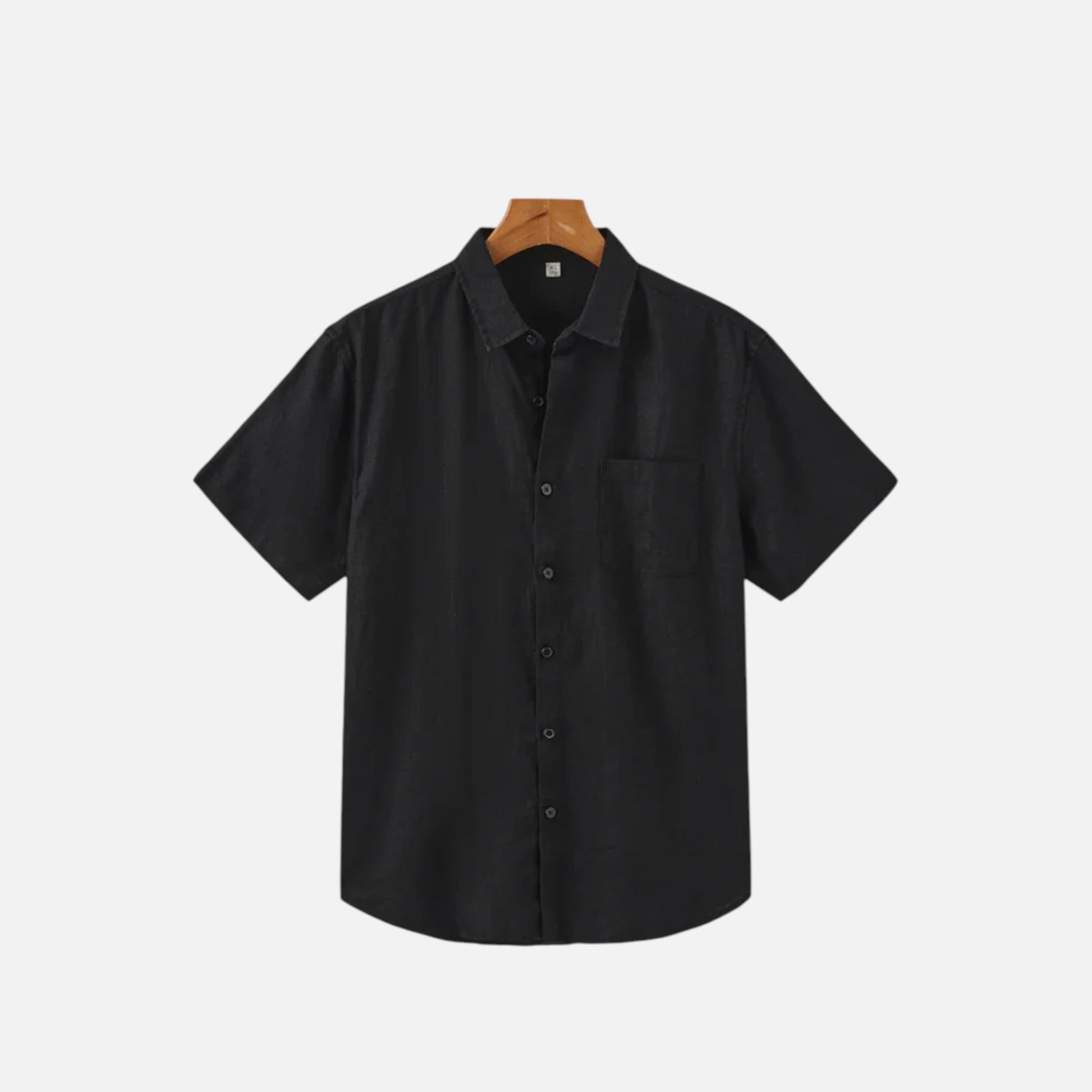 Men's Linen Style Short Sleeve Shirt