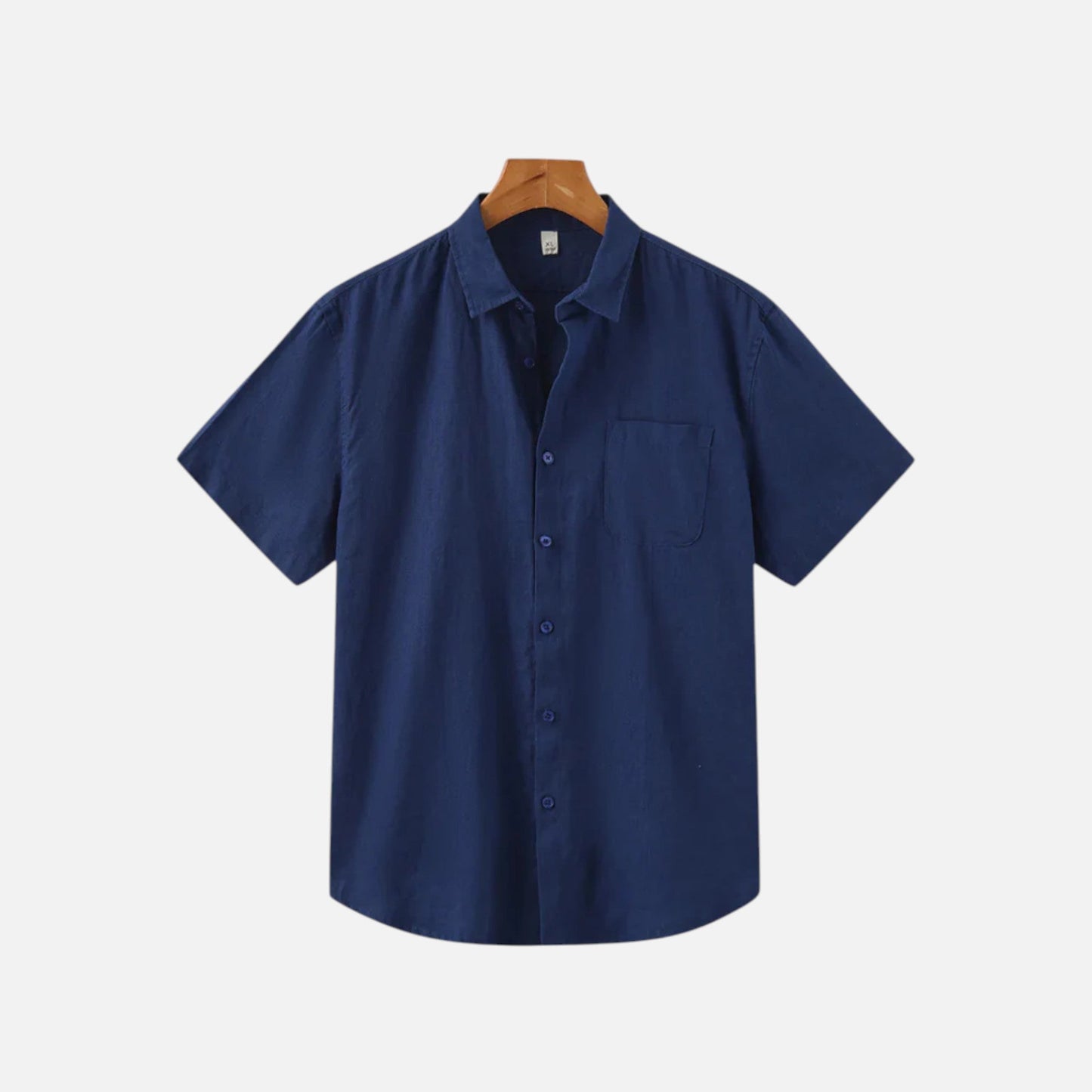 Men's Linen Style Short Sleeve Shirt
