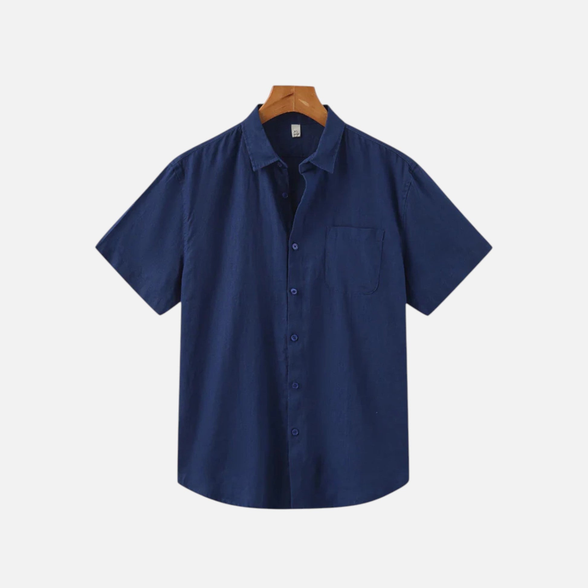 Men's Linen Style Short Sleeve Shirt