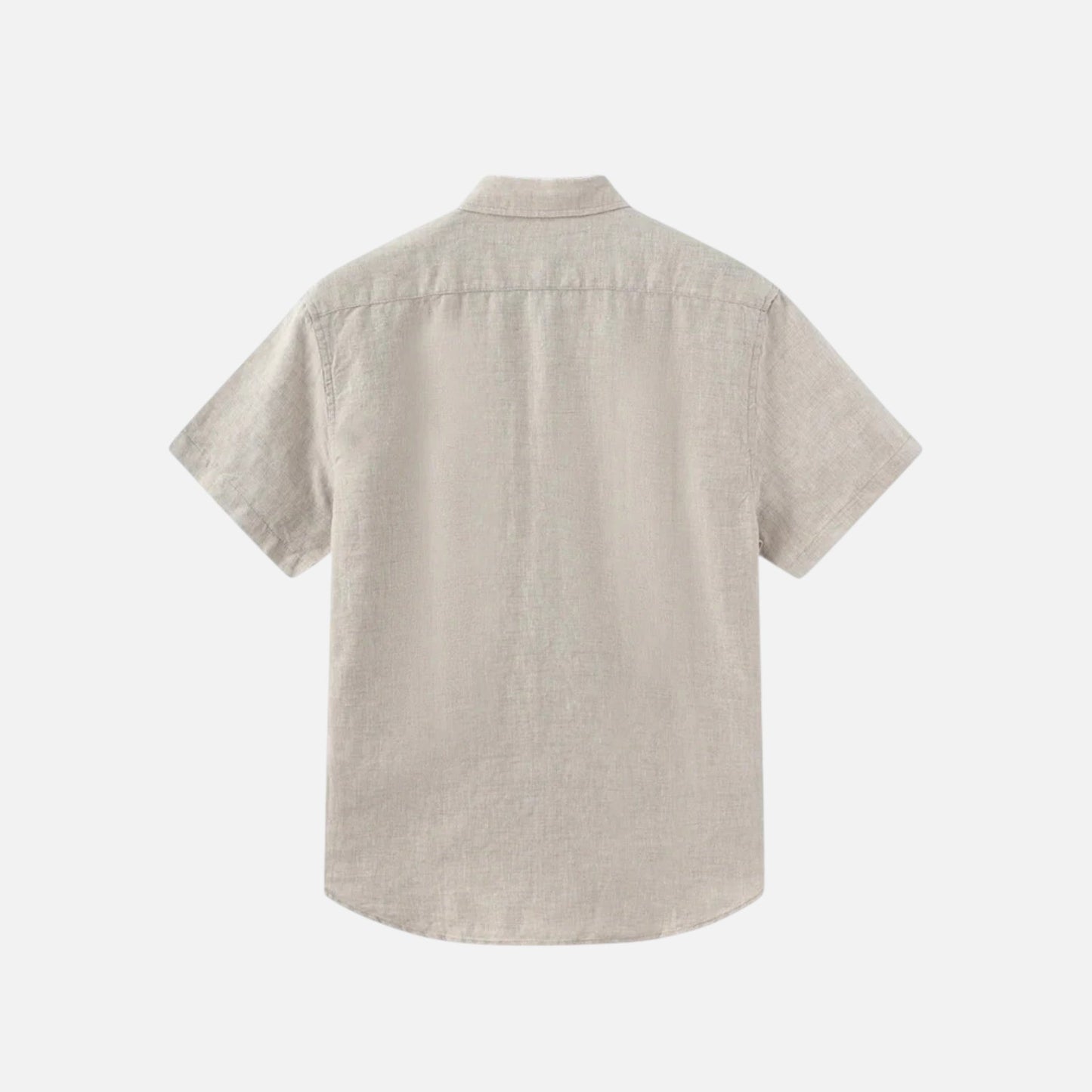 Men's Linen Style Short Sleeve Shirt