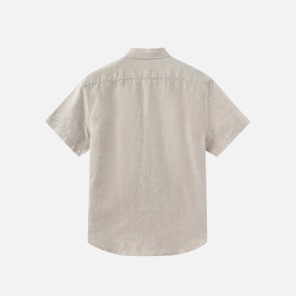Men's Linen Style Short Sleeve Shirt