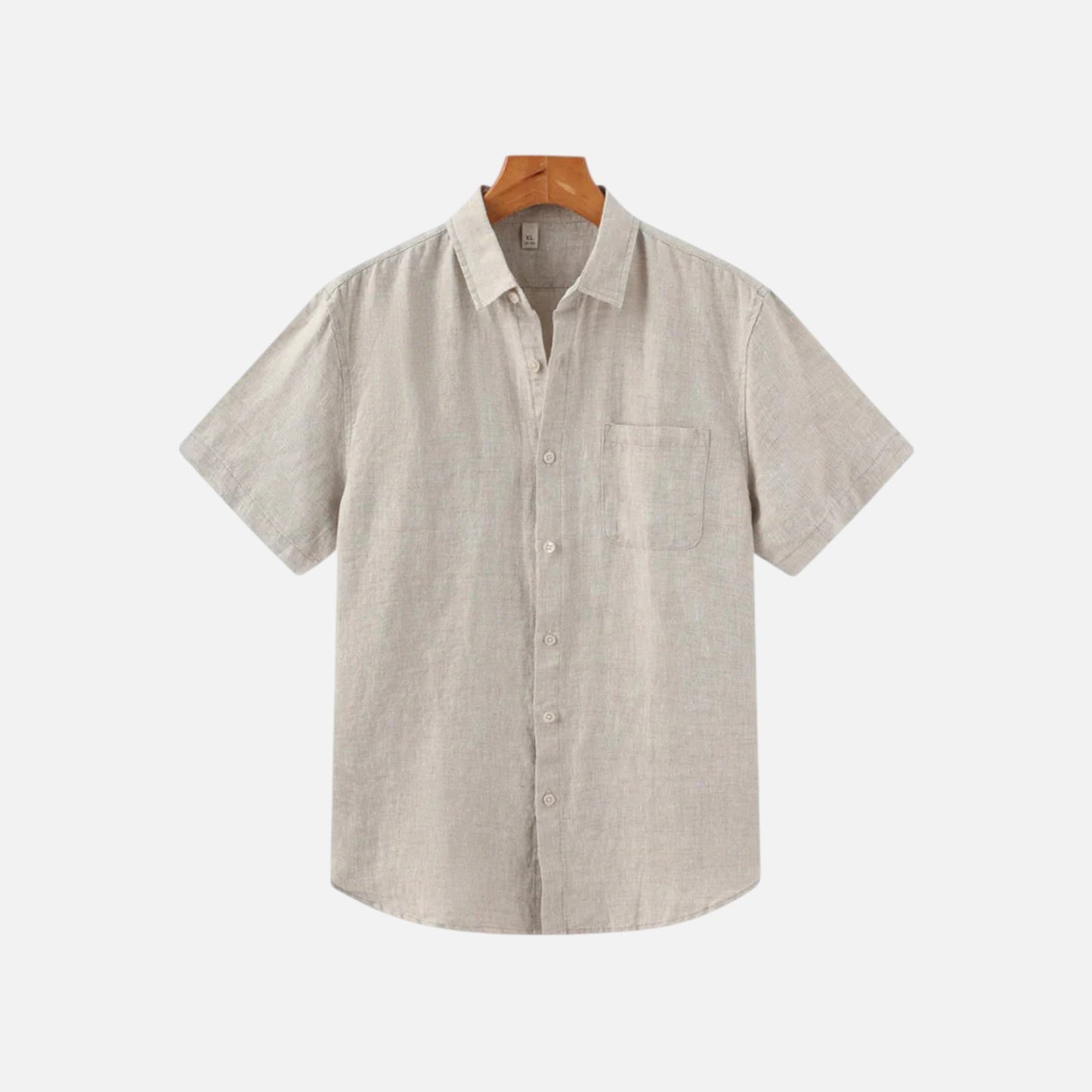Men's Linen Style Short Sleeve Shirt