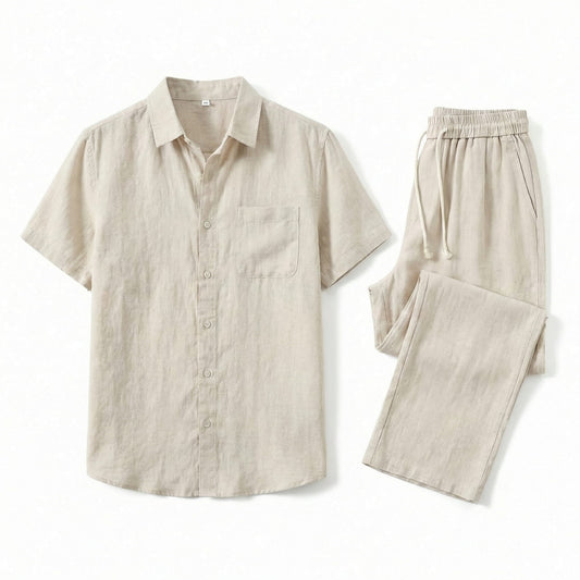 Men's Linen Summer 2-Piece Set