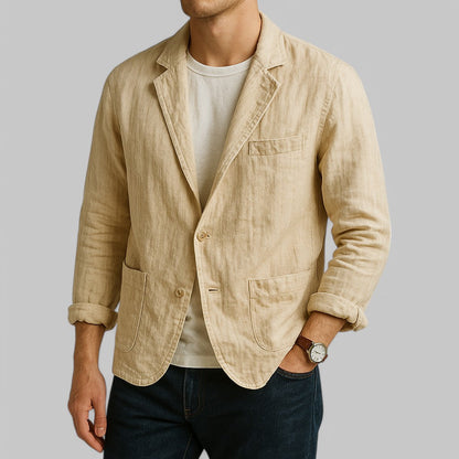 Men's Linen Summer Blazer Jacket