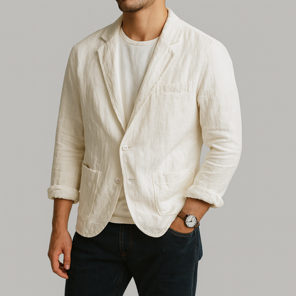 Men's Linen Summer Blazer Jacket