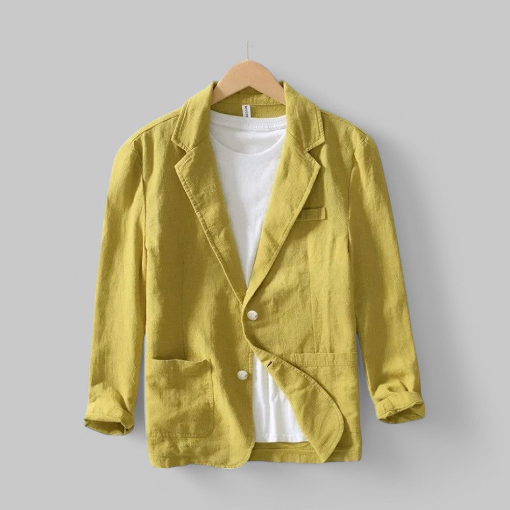 Men's Linen Summer Blazer Jacket