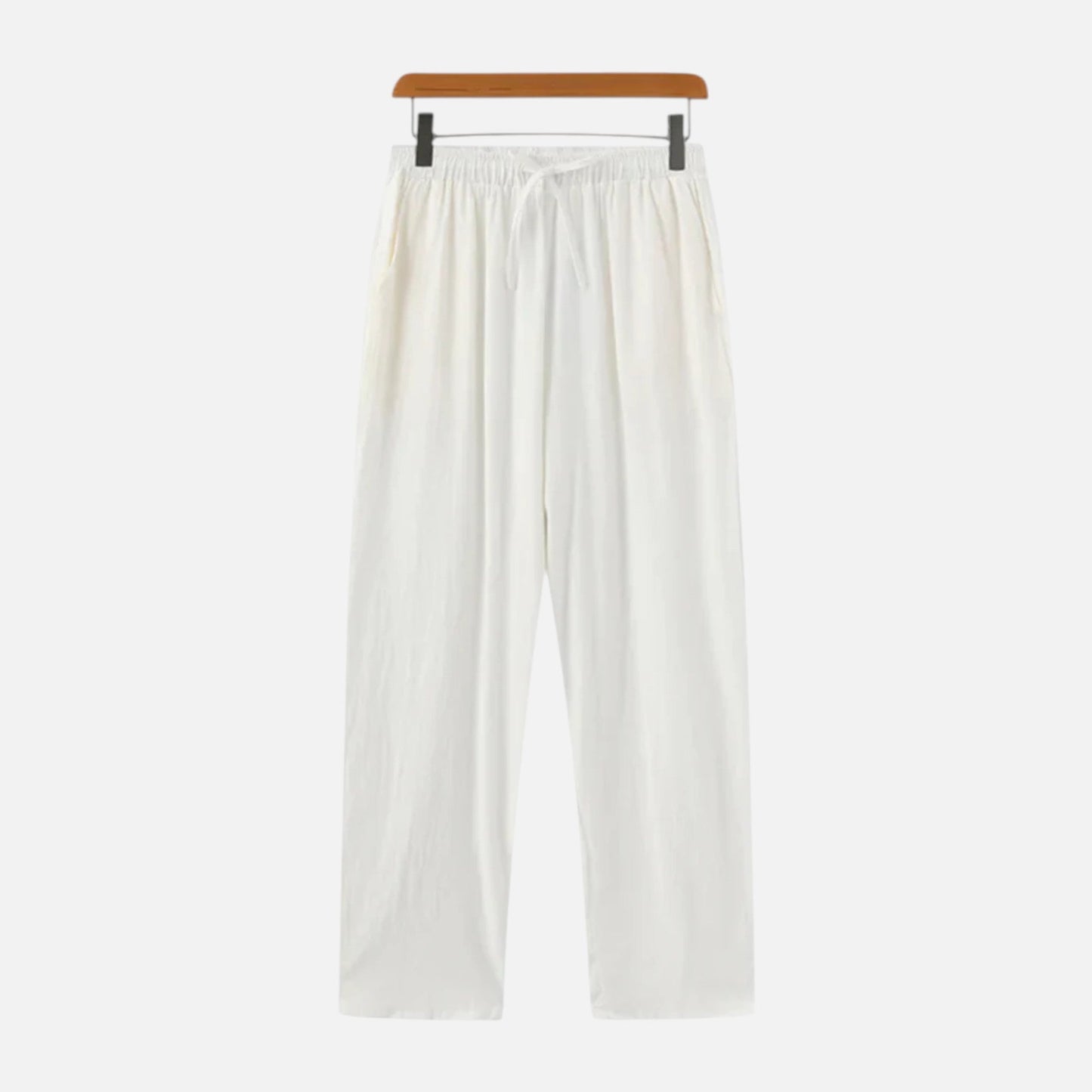 Men's Linen Tailored Trousers with Relaxed Fit