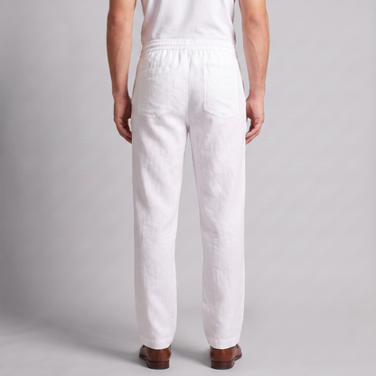 Men's Linen Wide-Leg Trousers